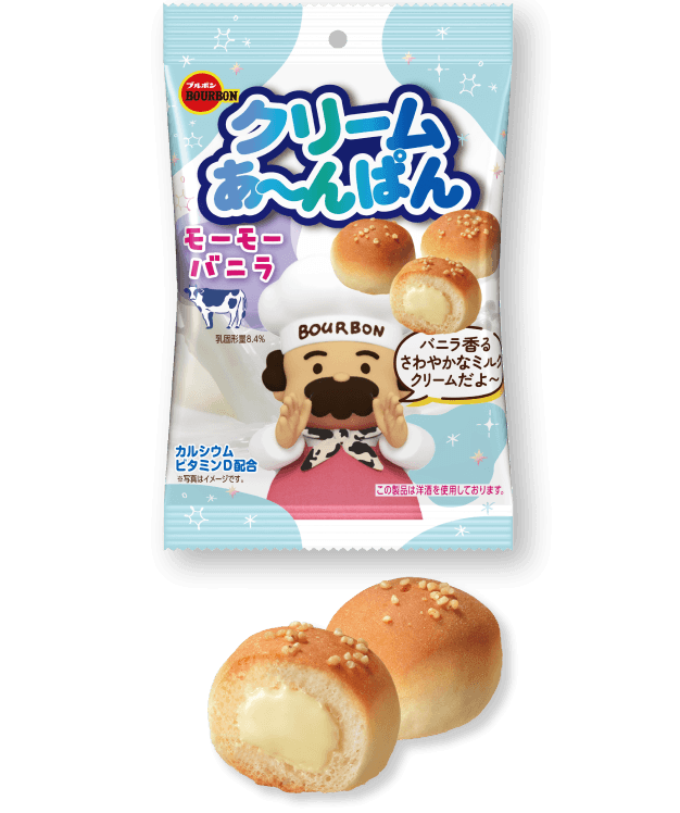 クリームあ〜んぱん モーモーバニラ