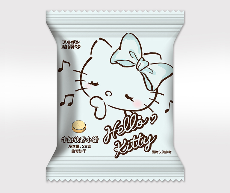28g袋装Hello Kitty牛奶软香小饼