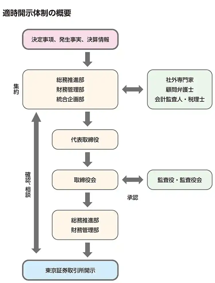 適時開示体制の概要