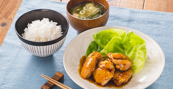 のっけるだけでチキンの照り焼き