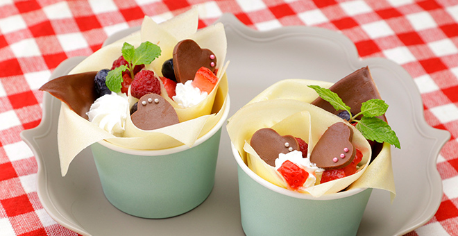 カップスライス生チョコクレープ