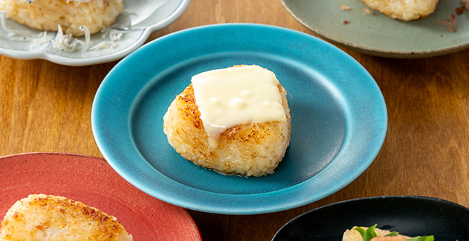 焼きおにぎりバター醤油