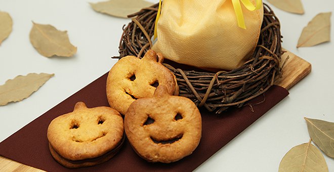 かぼちゃのチョコサンドクッキー