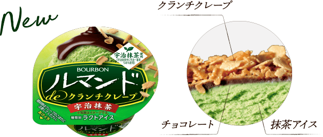 ルマンドdeクランチクレープ宇治抹茶