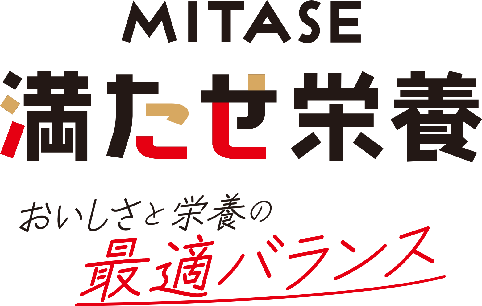 MITASE 満たせ栄養 おいしさと栄養の最適バランス