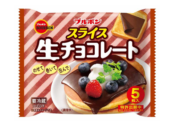 スライス生チョコレート