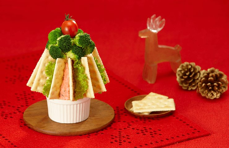 タラモサラダのツリーディップ