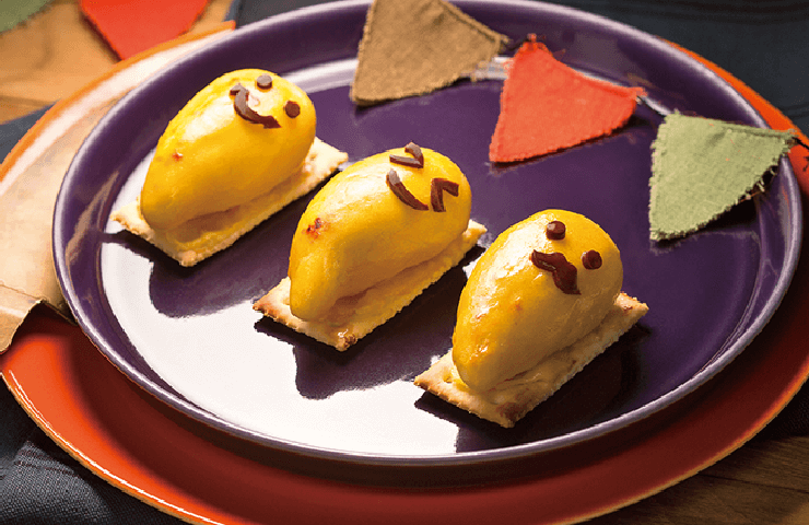クラッカーレシピ | タルト風おばけスイートポテト