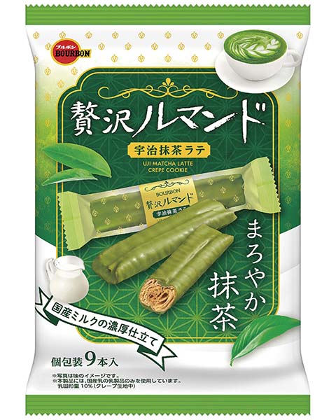 贅沢ルマンド宇治抹茶ラテ 商品情報 ブルボン 贅沢ルマンド宇治抹茶ラテ 商品情報 ブルボン