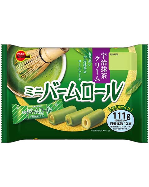 111gミニバームロール宇治抹茶クリーム 商品情報 ブルボン