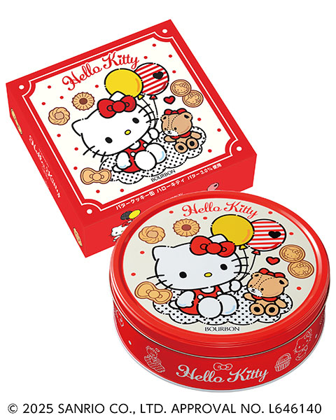 バタークッキー缶ハローキティ