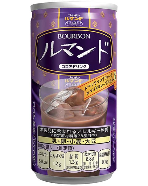 ルマンドココアドリンク缶180 | 商品情報 | ブルボン