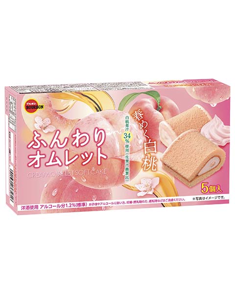 ふんわりオムレット春めく白桃 ふんわりオムレット春めく白桃