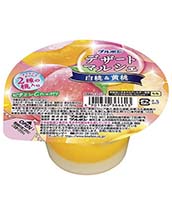 デザートマルシェ白桃＆黄桃 | 商品情報 | ブルボン