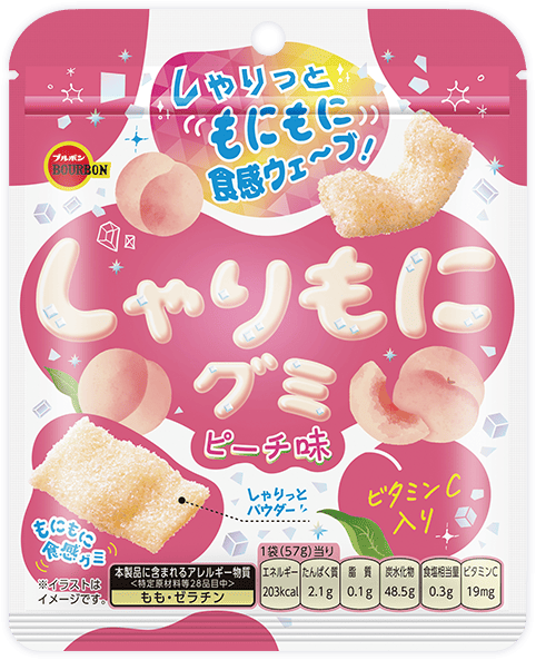 しゃりもにグミ ピーチ味