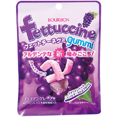 	Annual sales:102.4billion yen. Contributes to the Great East Japan Earthquake. Bourbon’s Fettuccine gummi receives an excellent hit award in Food Grand Prix Contest sponsored by Japan Food Journal Co., Ltd.